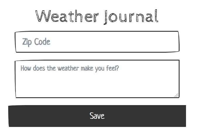 Weather Journal App